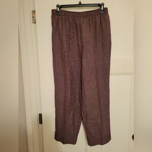Basic Editions Plaid Pants Size 12
